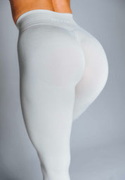 'ICON' SEAMLESS SCRUNCH LEGGINGS - LIGHT GREY **FREE GIFT**