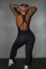 'REPUTATION' JUMPSUIT - CHARCOAL