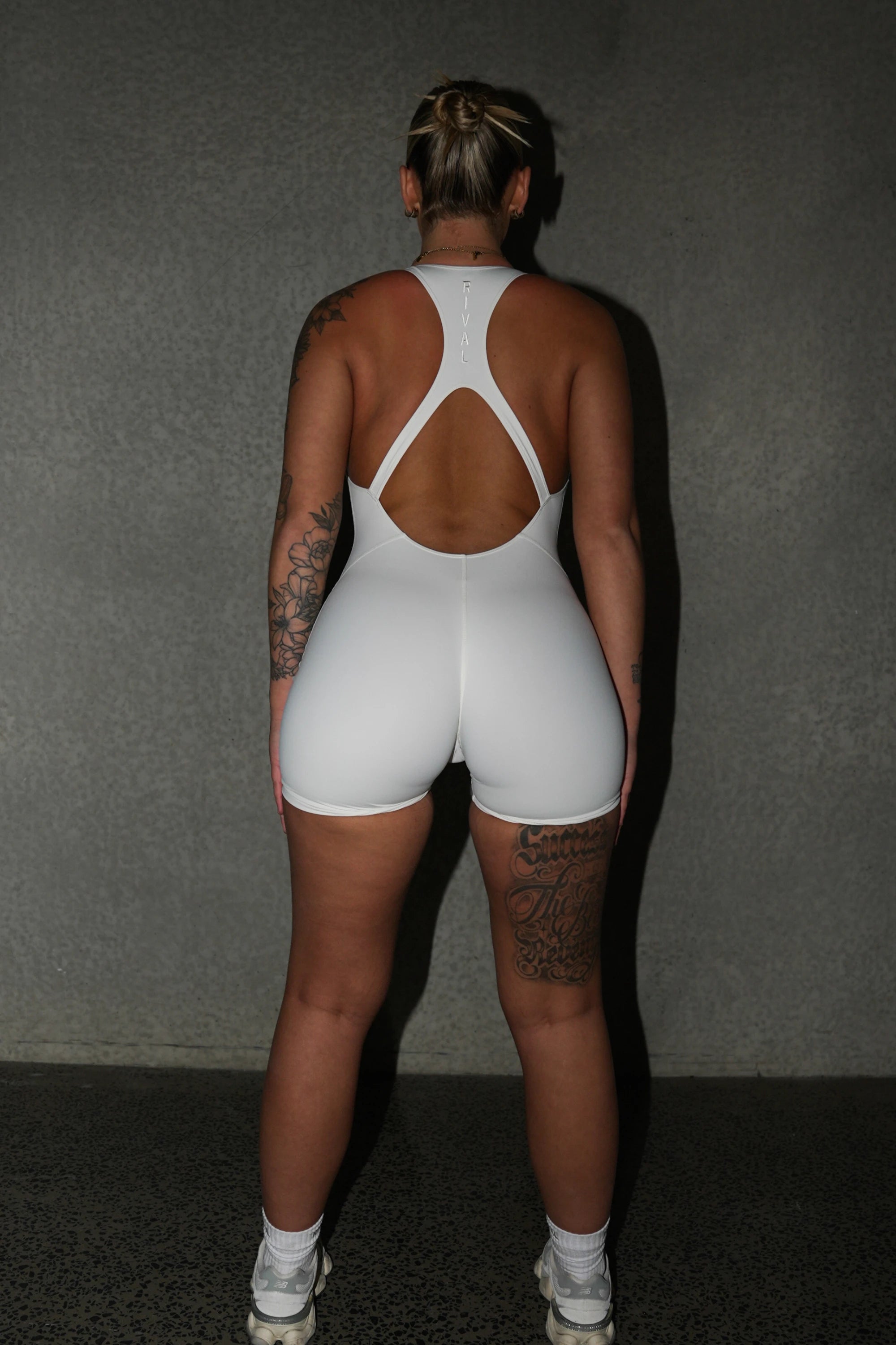 'STATUS' ROMPER - OFF WHITE