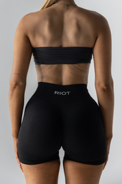 ICON SEAMLESS SHORTS - BLACK