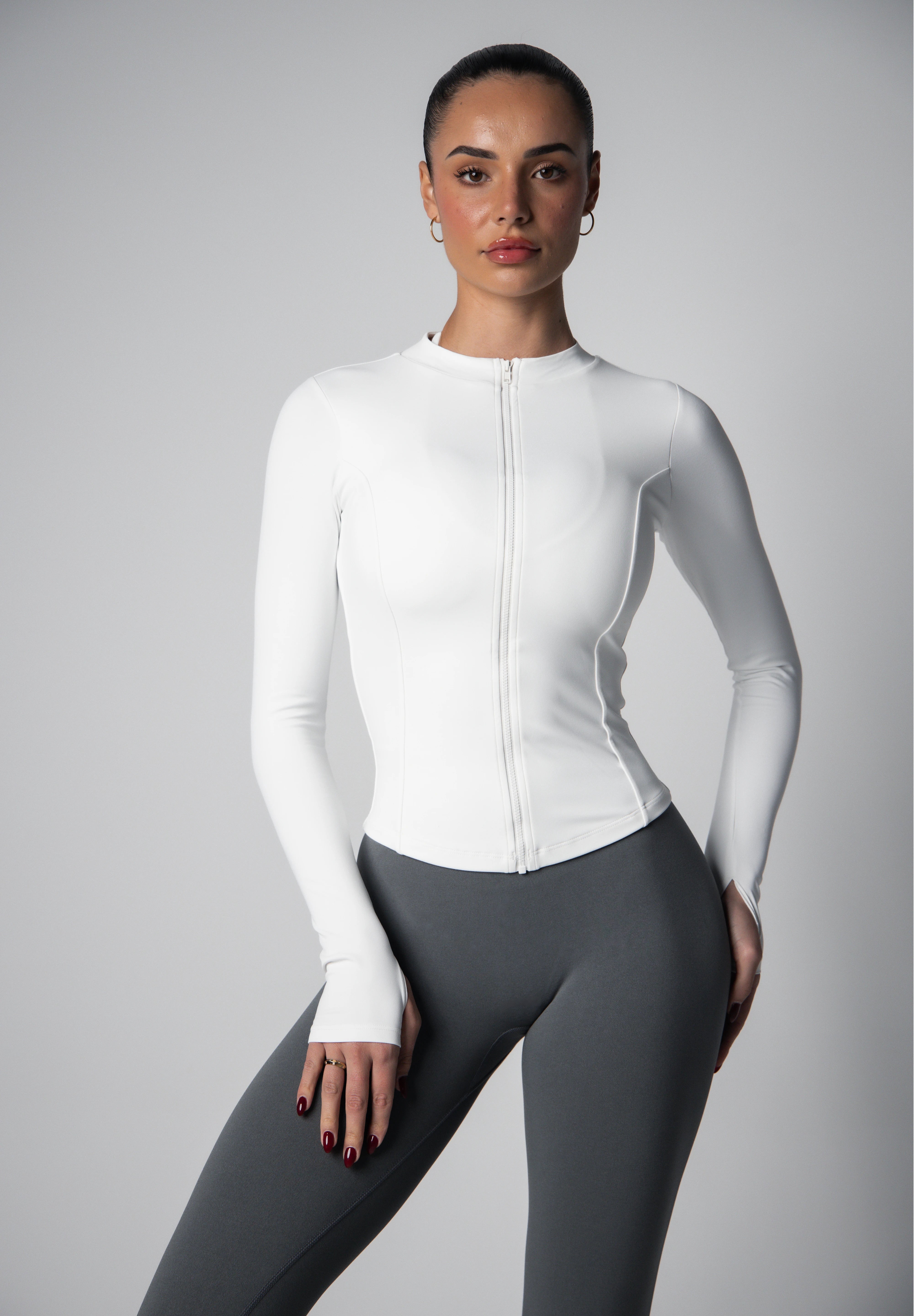 The 'Rogue' Long Sleeve Jacket - White