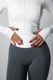 The 'Rogue' Long Sleeve Jacket - White